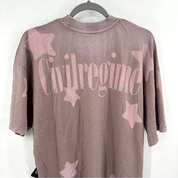 Civil Regime x Powerpuff Girls American Classic Tee in dusty rose Size S Flaw - Picture 6 of 11